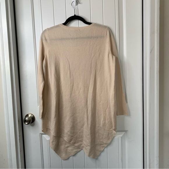 Joie cream cashmere wool asymmetrical hem tunic sweater size XS - Picture 3 of 5